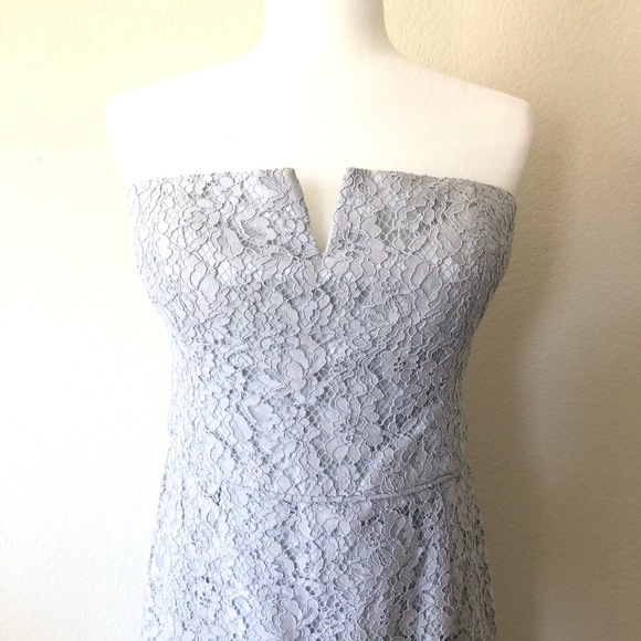 NWOT Donna Morgan Quinn Strapless Lace Dress - Picture 4 of 7